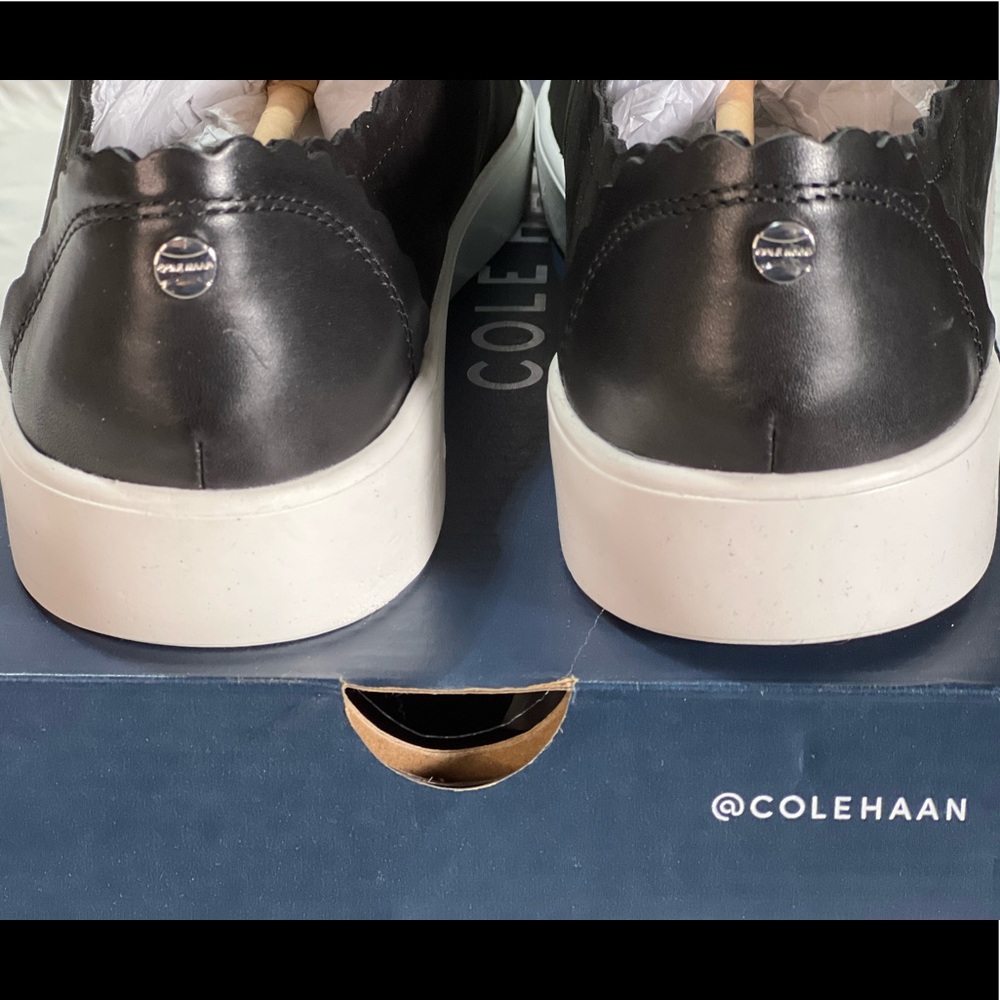 New Cole Haan Women's Grand Crosscourt Street Scallop Slip on Sneaker - Picture 2 of 15